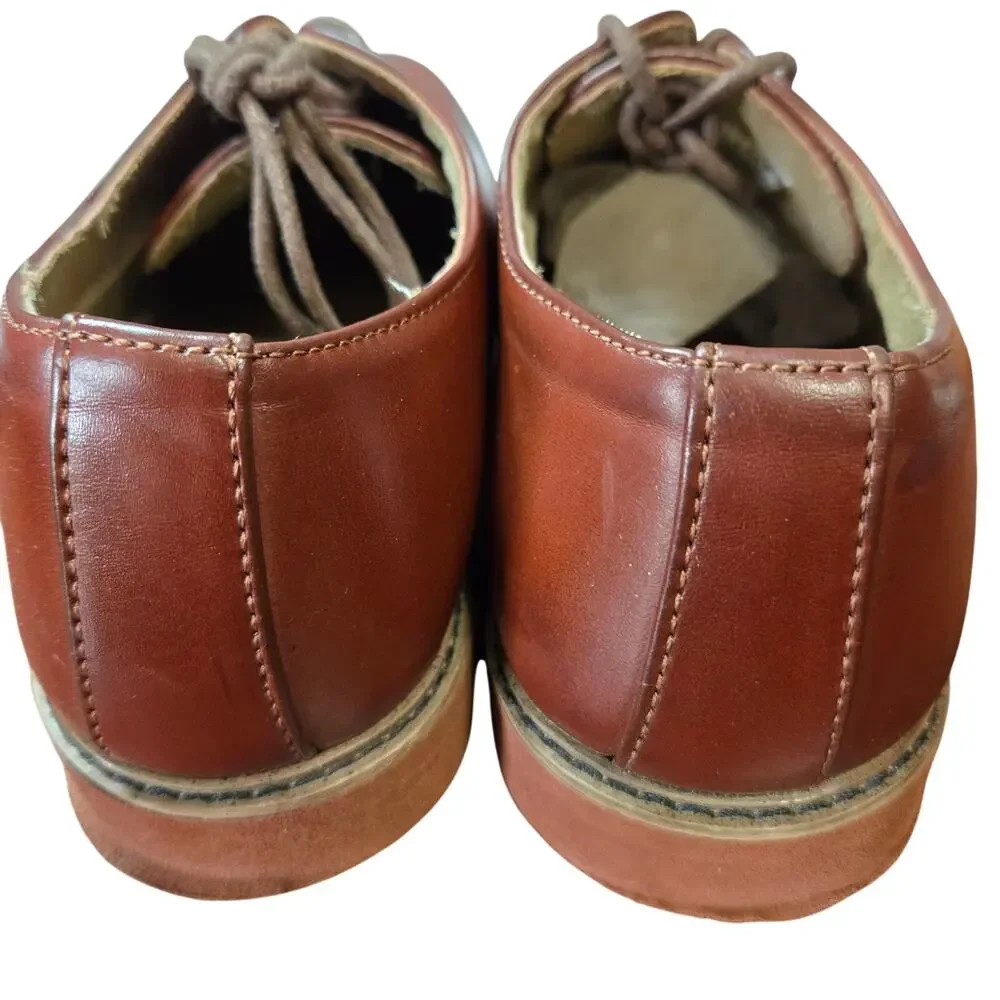 Deer Stags 6.5 Men's Boy's Brown Dress Shoe Oxford Derby Brogues 6 1/2